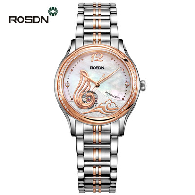 

ROSDN Luxury mechanical watches women hollow Mechanical Watch Women ladies Automatic watch Dress top brand famous Relogio Feminin