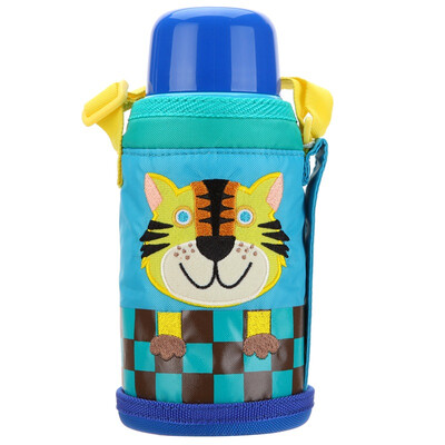

Tiger Tiger 600ml stainless steel vacuum cold insulation small tiger children&39s pot MBJ-C06C-CT cup with a set of cups