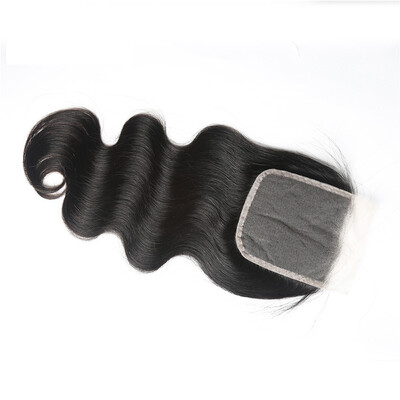 

Osolovely Hair Brazilian Transparent Lace Closure Body Wave 4X4 Free Part With Baby Hair