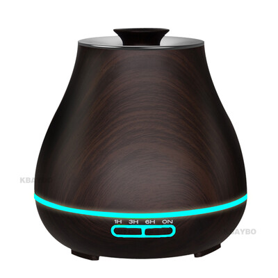 

400ml Aroma Essential Oil Diffuser Ultrasonic Air Humidifier with Wood Grain electric LED Lights aroma diffuser for home
