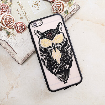 

Дамаск Винтаж цветок матовая Пластик Чехол для IPhone 5 5s se x силиконовый Сова силиконовый телефона чехол для iphone 6 7 8 плюс