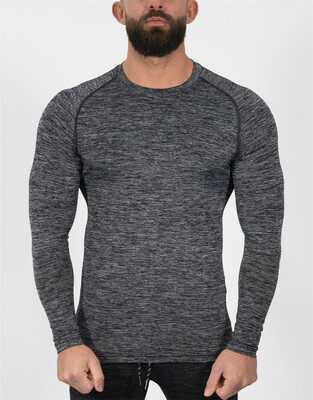 

Muscle Dr brothers mens autumn new fitness sports&leisure outdoor training tight fashion trend long sleeve