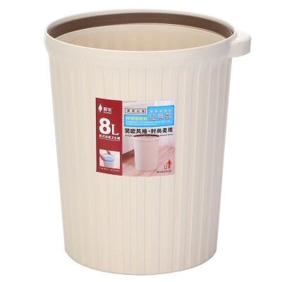 

【Jingdong Supermarket】 Shunmei 8L trash cans circular paper baskets simple European style health barrels SM-2850