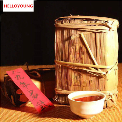 

C-PE039 Chinese Yunnan 6A Weight loss Shu Puer Tea Grade China Menghai Xing Hai Ripe Puerh Brick 1000g Old Pu er Pu'er Tea