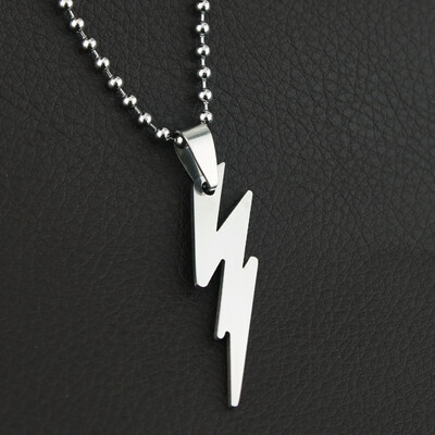 

MyMei 1pc The Flash Charming Stainless Titanium Steel Silver Pendant Necklace 66326