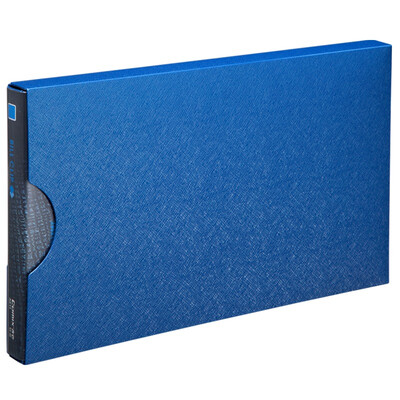 

Comix A611 US Department of financial value-added tax invoice folder note folder document folder with shell titanium blue office stationery