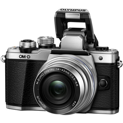 

Olympus OLYMPUS E-M10M2S_1442ES_4015RB SPK silver telephoto dual lens set