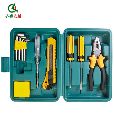 

Qilu Enron 11-piece toolbox combination tool tool set tool combination hex wrench repair tool screwdriver utility knife