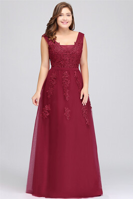 

Lace A-line Long Evening Prom Formal Dresses V-neck Party Pageant Bridesmaid Gown 2018