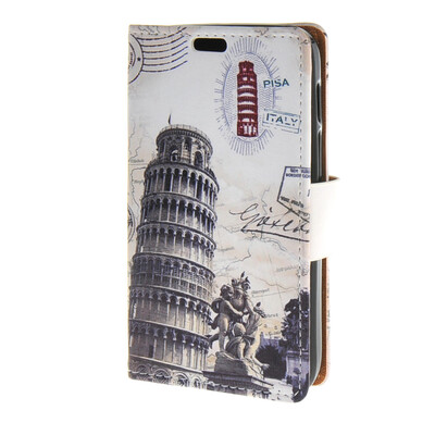 

MOONCASE чехол для Alcatel One Touch Pixi 3 (4.0") OT-4013D Leather Flip Wallet Style and Kickstand Case Cover Design / a14