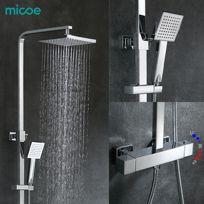 

Micoe 2018 с горкой Бар> 400 мм набор для душа Новый для смесителя костюм настенный Ванная комната Лидер продаж и холодной Смешанн
