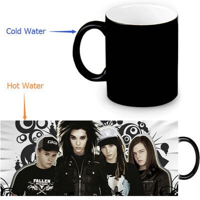 

Tokio Hotel 350ml12oz Heat Reveal Mug Color Change Coffee Cup Sensitive Morphing Mugs Magic Mug Milk Tea Cups
