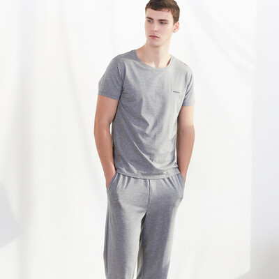

Little nurse pajamas home clothes men&women summer wear short-sleeved home service ZST007 loose gray  170100