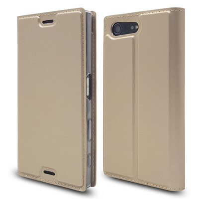 

Роскошный чехол для кошелька для Sony Xperia X Компактная высококачественная кожаная обложка из искусственной кожи Kickstand Anti-shock Full Protection