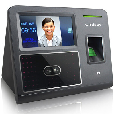 

WITEASY F-7 face recognition attendance machine punch card machine fingerprint attendance access U disk out of the network communication