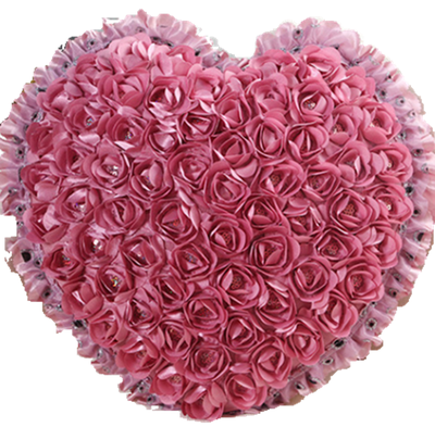 

Розовые цветы Heart Shaped Handmade Cushions for Decor Pillow cases