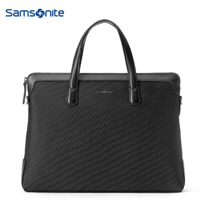 

Samsonite EDDIE Mens Urban Simple Business Briefcase Mens Leather Case 45Q09011 Black