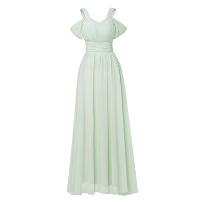 

CAZDZY A-Line Straps Pleated Chiffon Evening Dress