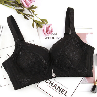 

Xia Yifang bra small chest MM no steel ring gathered underwear lace tube top cross comfortable thin section B cup bra 8791 black B80