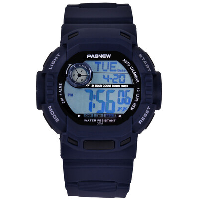 

Многофункциональные детские мужские часы PASNEW PSE-319 (черно-золотые)
