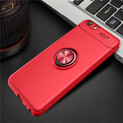 

Vivo Y69 Luxury Metal Ring Magnetic Bracket Shockproof Cooling TPU Phone Cas