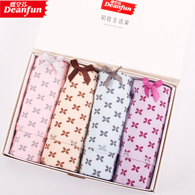 

Butterfly An Fen underwear womens high waist comfortable flat angle 95 cotton belly printing large size breathable womens underwear mixed color 4 recommended waist circumference 20-24 feet L