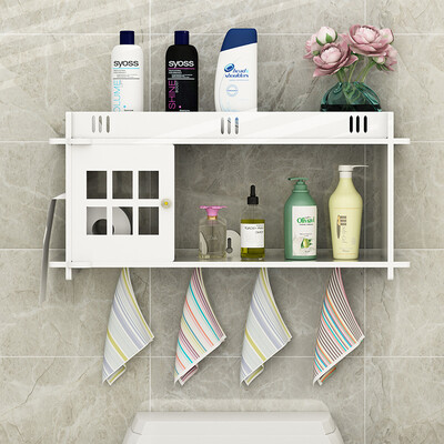 

Wanshijia bathroom with large cosmetics finishing home skin care products bathroom toilet storage mask storage rack JD-P01 wall hanging