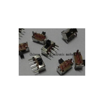 

200PCS 3 Pin PCB 2 Position 1P2T SPDT Miniature Slide Switch Side Knob SK12D07VG3