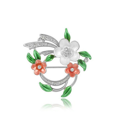 

Yoursfs® 18K позолоченные тройной масляной краской кристалл цветок брошь женской моде украшения