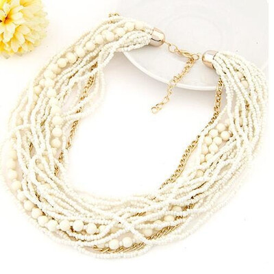 

Bohemian Ethnic Necklace Women Beaded Necklace
