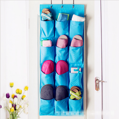 

2pcs cloth fabric folding underwear storage bag 12 finishing toys storage bag dust bag mesh cloth hanging