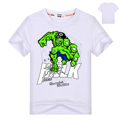 

Футболки-майки Captain America и Hulk Pattern Футболки с коротким рукавом Хлопковые мстители мальчики одевают детские майки 2-11Y