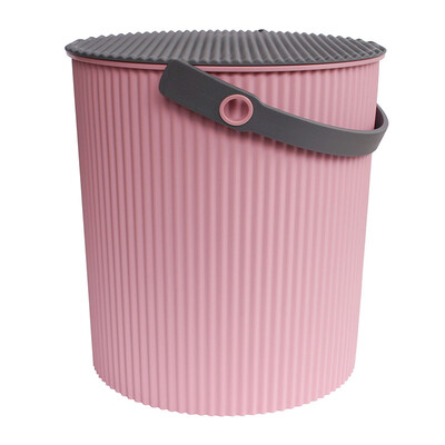 

Leifomoi Japan imported Omnioutil colorful bucket multi-function storage bucket storage stool storage bench outdoor stool pale pink 20L
