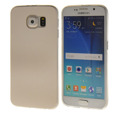 

MOONCASE Новый мягкий силиконовый гель ТПУ гибкой оболочки Защитный чехол для Samsung Galaxy S6 Белый