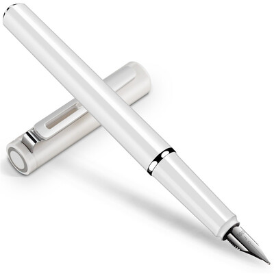 

Deli) S668F discoverer series fashion pen / ink pen F tip / sharp pen fashion white