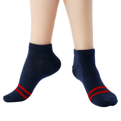 

Розовые носки Японский импорт двойной линии спортивные японские случайные короткие носки синий