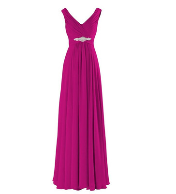 

2018 Cheap A-Line Evening Dresses Black Long Elegant Pleat Vestido Madrinha Chiffon V-neck Party Prom Dresses