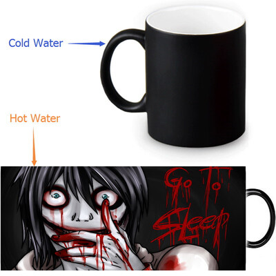 

Jeff The Killer Morphing Mug Color Change Tea Cup Magic Milk Coffee Mug