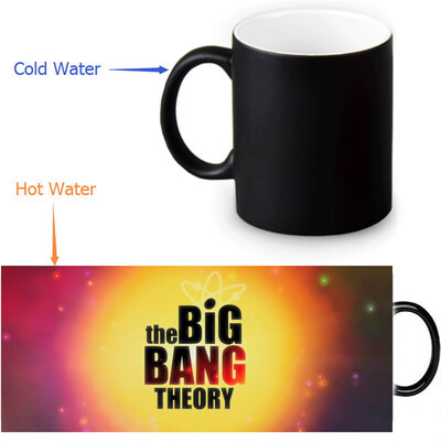 

The Big Bang Theory 350ml12oz Heat Reveal Mug Color Change Coffee Cup Sensitive Morphing Mugs Magic Mug Milk Tea Cups
