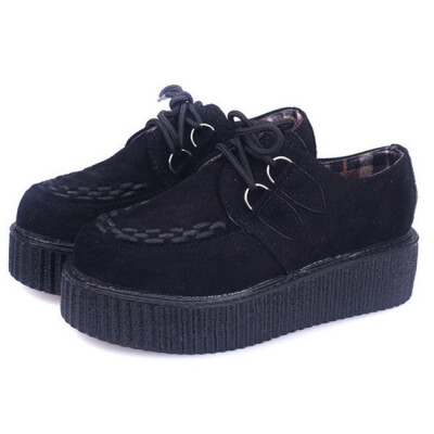 

Creepers women Shoes Woman Casual plus size zapatos mujer ladies creepers platform shoes Women Flats shoes platform