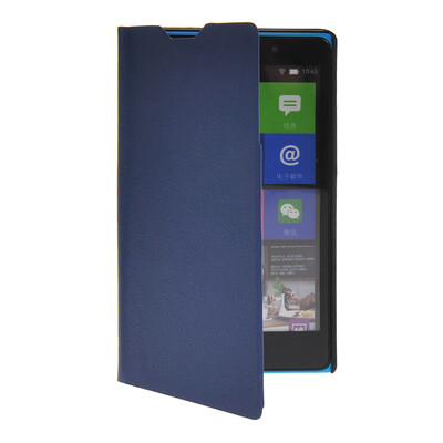 

MOONCASE Slim Leather Flip Wallet Card Pouch with Kickstand Shell Back ЧЕХОЛ ДЛЯ Nokia XL Blue