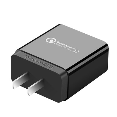 

Green Alliance QC20 fast charger charger flash charging head single port USB plug Andrews mobile phone fast power adapter support music as millet 5 Samsung Huawei 30387 black