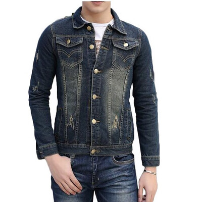 

Zogaa New Mens Jacket Jeans Wear Washing
