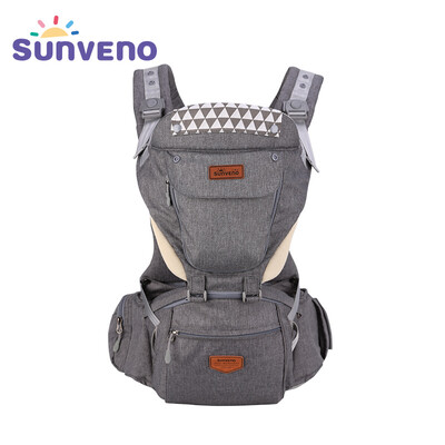 

SUNVENO Ergonomic Baby Carrier Baby Baby Hipseat Sling Передняя облицовка Kangaroo Baby Wrap Carrier для детского путешествия 0-36 месяцев