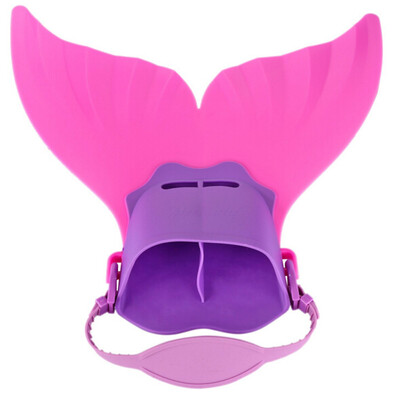 

Русалка плавать финал - плавать ласты Регулируемый розовый и фиолетовый русалка хвост Монофина для детей девочек мальчиков