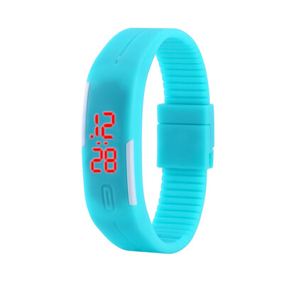 

желе цвет силикон привели спорта унисекс моды цифровой пару запястье часы