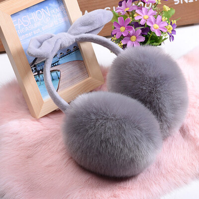 

Lovely Rabbit Fur Winter Earmuffs Ушной кэш Oreilles Warmers Зимний Комфорт Earmuffs Теплые зимние наушники для женщин