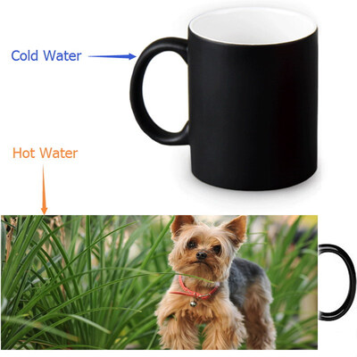 

Yorkshire Terrier 350ml12oz Heat Reveal Mug Color Change Coffee Cup Sensitive Morphing Mugs Magic Mug Milk Tea Cups