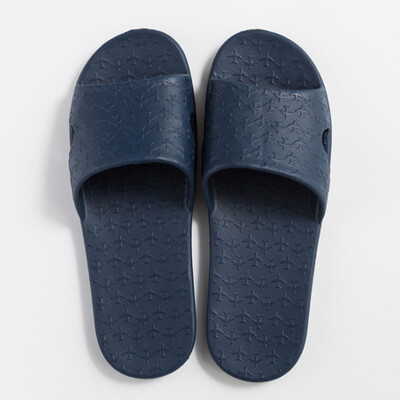 

Banjeni travel portable folding hotel home EVA anti-skid bathroom couple bath slippers with portable storage bag smoke powder M 38-39 size