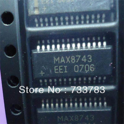 

5pcs/lot MAX8743EEI MAX8743 Dual High-Efficiency Step-Down Controller with High Impedance in Shutdown